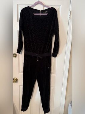 Juicy Couture Black Velour Jumpsuit